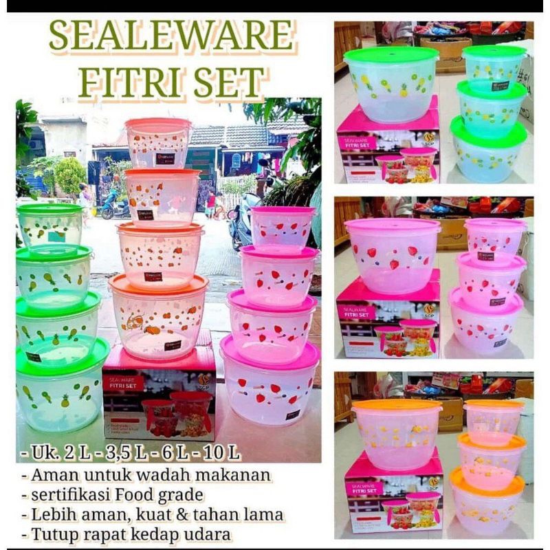 TOPLES FITRI / TOPLES KUE LEBARAN / TOPLES WADAH SERBAGUNA FOOD GRADE / SEALWARE FITRI SET