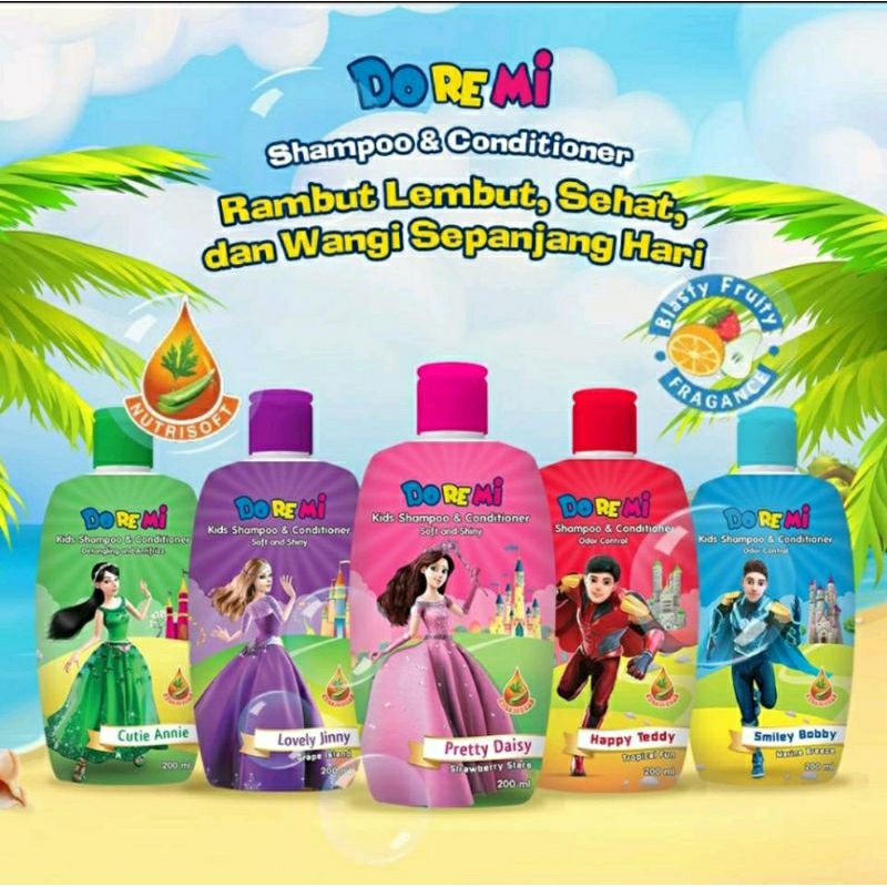 Doremi Kids Shampoo &amp; Conditioner All Varian 200ml,100ml