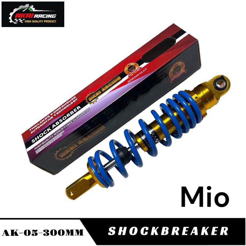 Shock Belakang Shockbreaker AK-05-300MM Z Series Buat Mio ,Mio j ,Mio Gt ,Mio Soul ,Xeon ,Fino ,Mio M3 ,Mio Z Dan Motor Matic Lainnya