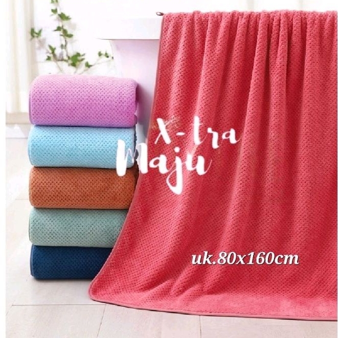 Handuk Mandi Dewasa uk 80×160cm - POLOS JUMBO