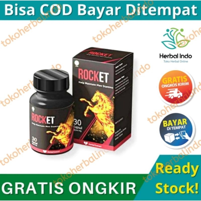 OBAT ROCKET ASLI ORIGINAL OBAT HERBAL STAMINA PRIA BPOM