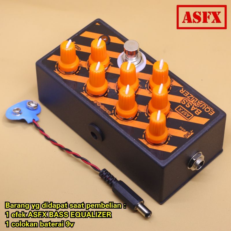 Efek ASFX BASS EQUALIZER pedal stompbox EQ untuk gitar dan bass