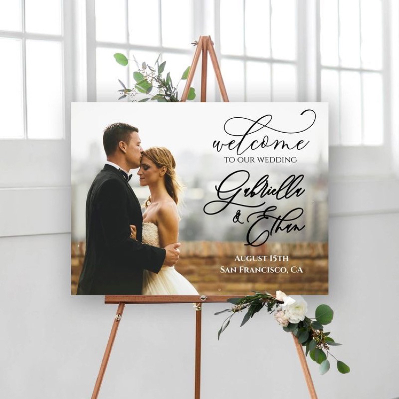 Wedding Sign Photo | Photo Wedding Welcome Sign