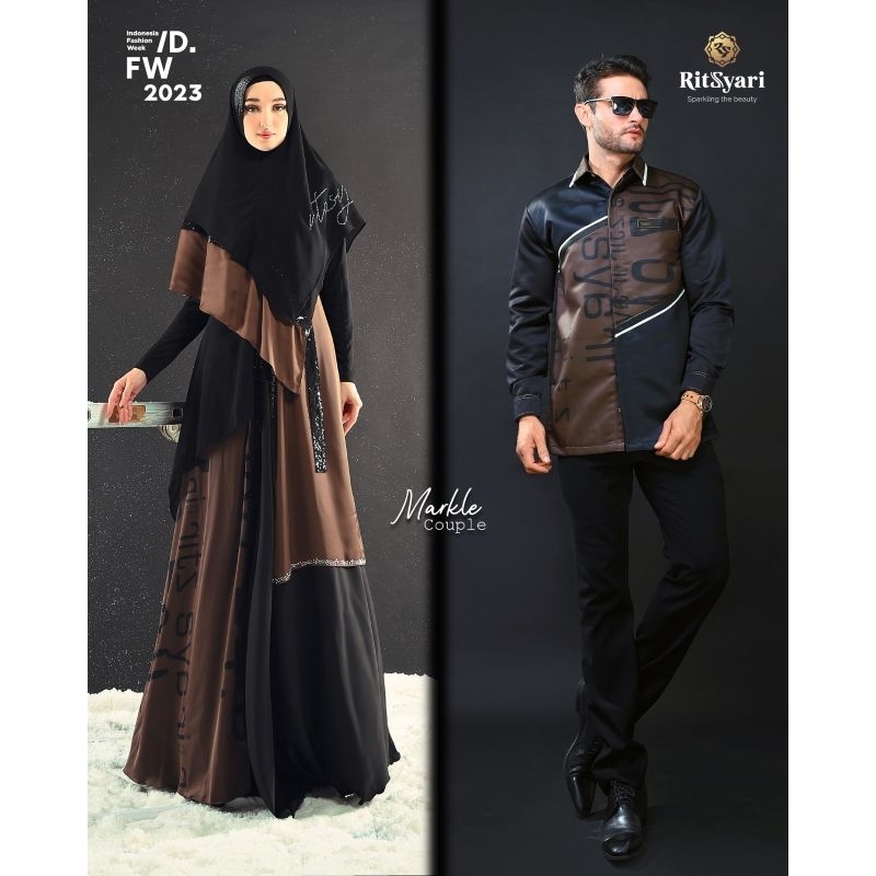 [RITZ SYAR'I] GAMIS SYARI TERBARU / DRESS SET PREMIUM " MARKLE "  by Ritz Syar'i