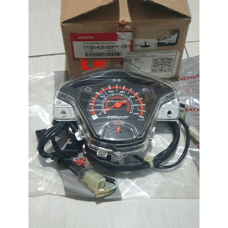SPEEDOMETER SPEEDO ASSY BEAT SPORTY ESP TIPE CBS NON ISS 37200-K25-631