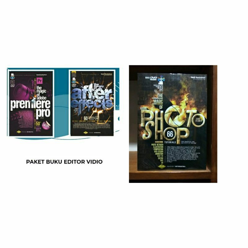 paket buku editor photoshop + after effect + adobe prmiere