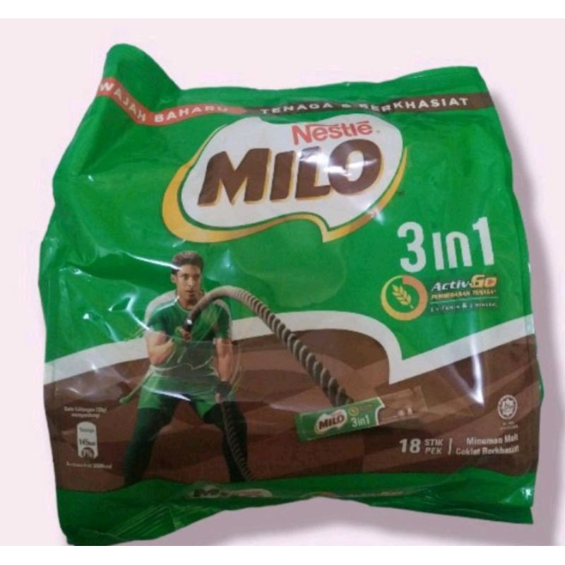 

milo stick import malaysia 3in1