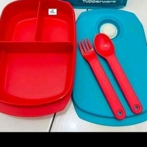 TEMPAT MAKAN SEKAT TUPPERWARE+CUTTLERY