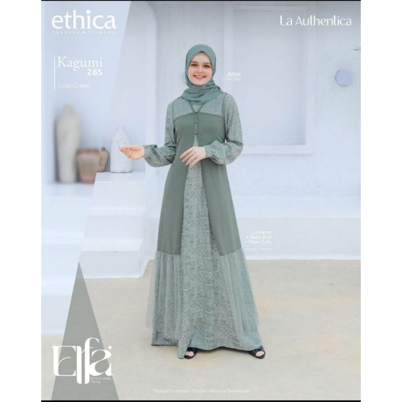 CODSARIMBIT ETHICA TERBARU 2023/GAMIS/KOKO/SAGE GREEN