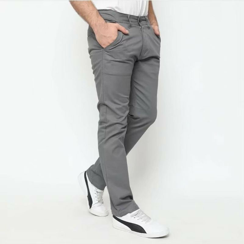 Chuan - CELANA CHINO Panjang Pria Slimfit casual formal chinos cowok jumbo ukuran 27 sampai 50
