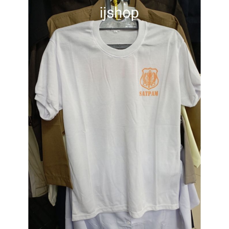Kaos dalam satpam terbaru | kaos satpam terbaru perpol | kaos satpam putih