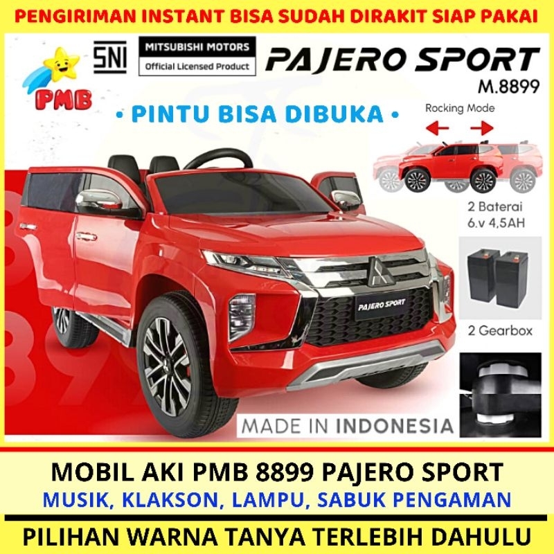 Mainan Anak Mobil Aki Remote Control Mitsubishi Pajero Sport PMB 8899 PMB M-8899