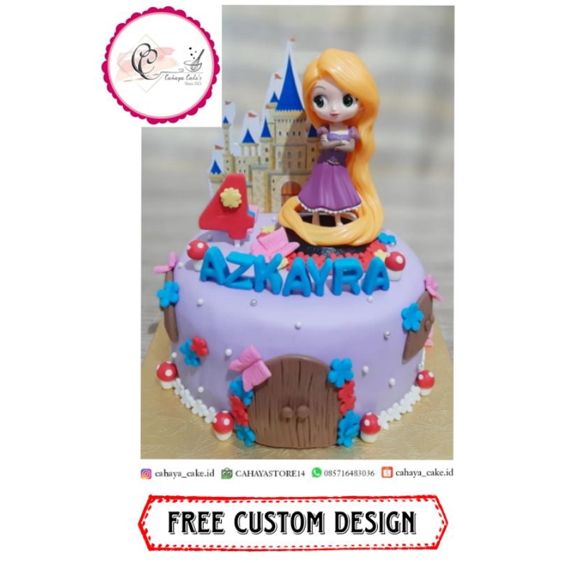 

Kue Ulang Tahun Anak / Kue Ulang Tahun Karakter / Kue Ulang Tahun Rapunzel / Princess