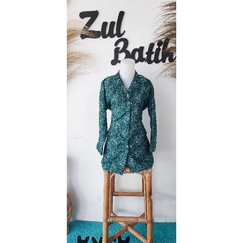 BAJU PKK HIJAU & BIRU NASIONAL PAKAI FURING