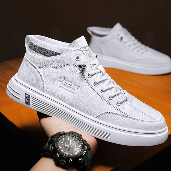 Sepatu kulit Pria TERBARU 2023 k-24  sepatu sneakers import sepatu kulit terbaru sepatu pria kekinian trendy style sepatu pria High Quality Sepatu Pria Kulit Original Import Sepatu Casual BAYAR DI TEMPAT (COD)