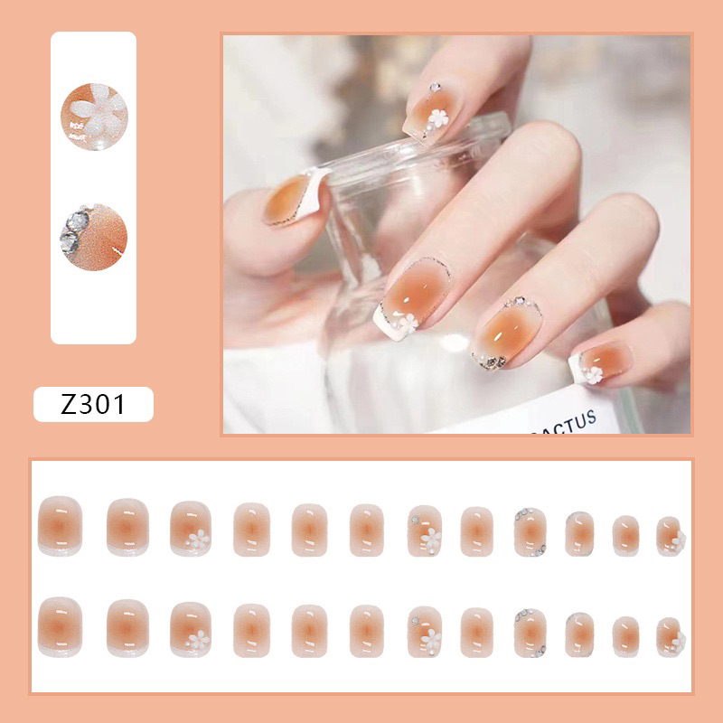 Kuku Palsu 【 A70，lem sticker】➕Nikah Wedding False Nailart Pengantin Tangan