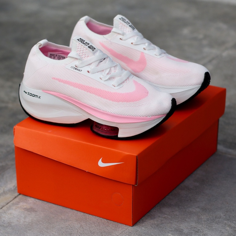 SEPATU JOGGING WANITA ZOOM X ALPHAFLY WHITE PINK