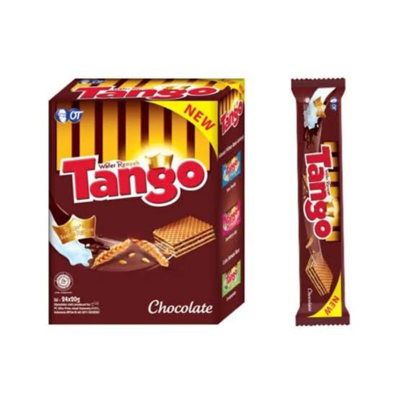 

wafer tanggo coklat, vanila, strawberry 1 box isi 20pcs x 7g