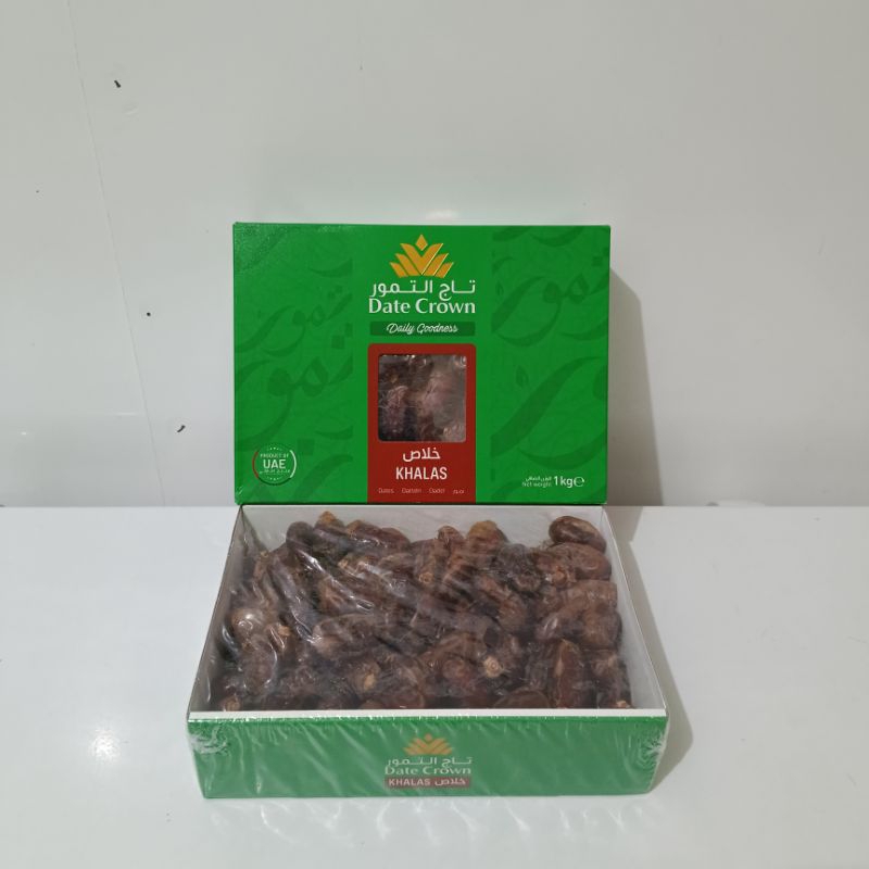 Date Crown Kurma Khalas 1 kg Premium Enak Manis