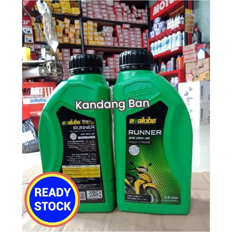 OLI MESIN EVALUBE 4 TAK 800 ML 20W-40 UNTUK SEMUA MOTOR BEBEK HONDA,YAMAHA,SUZUKI