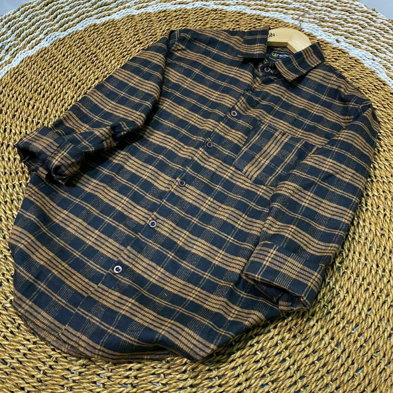 kemeja flanel lengan panjang remaja bestseller-Anya