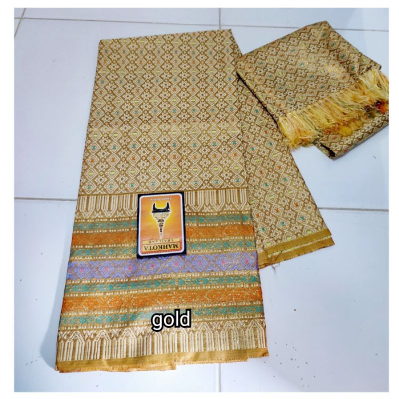 Kain songket thailand // kain songket selendang // rok songket // rok