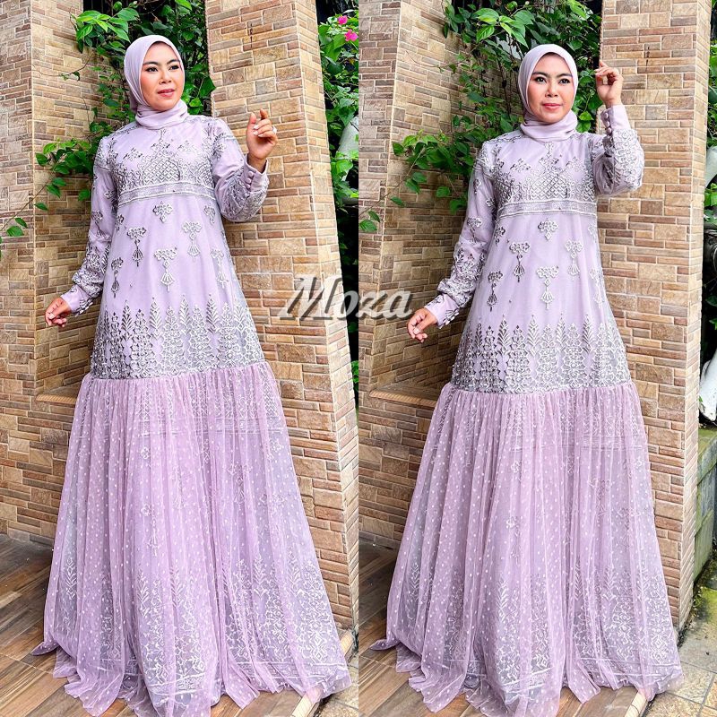 NEW PRODUK//MOZA DRESS//BAHAN TILLE BORDIR MUTIARA//SERAGAMAN KELUARGA//BAJU LEBARAN//BAJU PESTA LAMARAN//BAJU WISUDA//KEBAYA MODERN//By Mirajaya Kebaya//MDHBROTHER