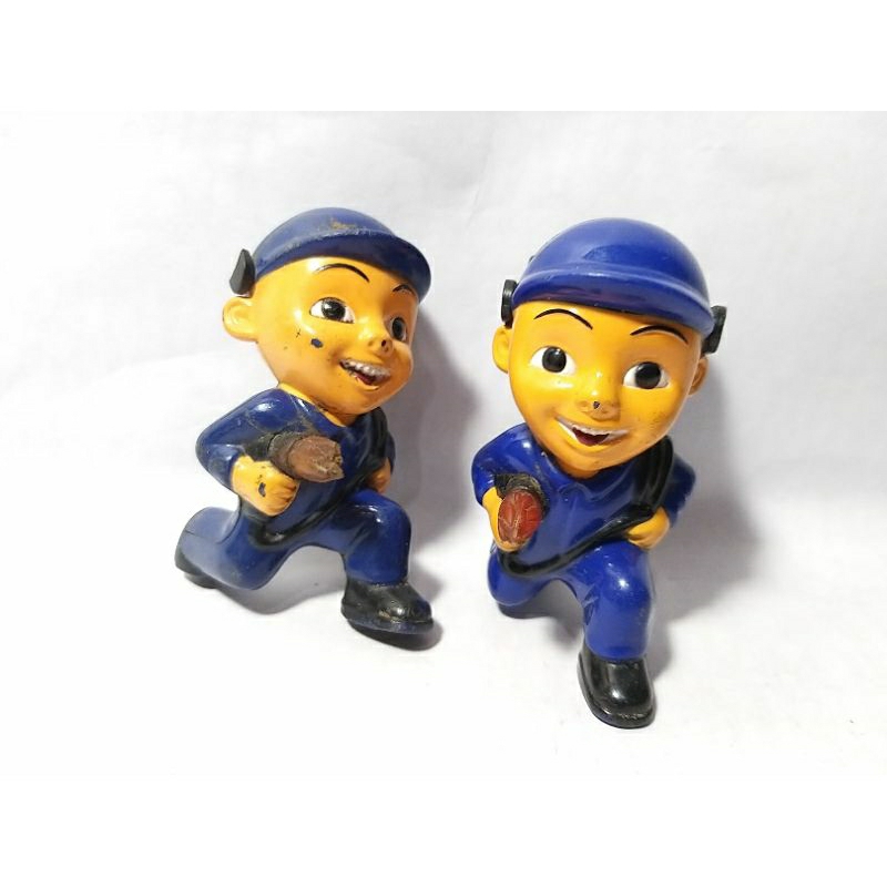 Upin Ipin Durian Runtuh Tadika Mesra Kartun Movie Malaysia Tukang Las Welder Figure Figurine Rare Ja