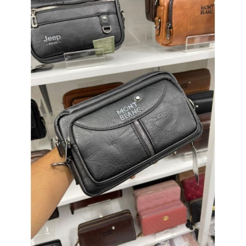 Handbag Slempang Kulit 2 Tali MB Import