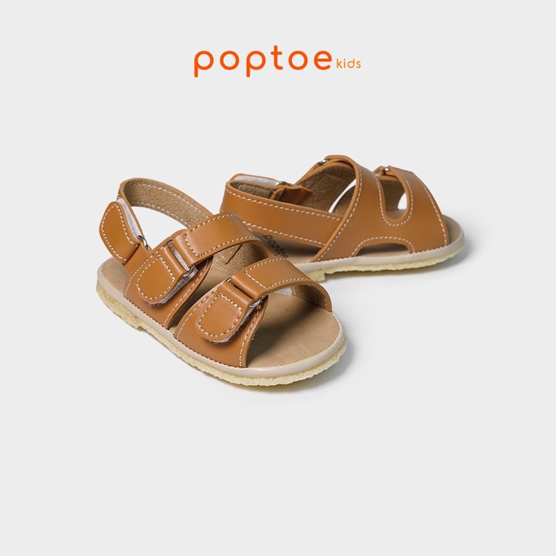 DINOANDBUNNY - SEPATU ANAK POPTOE FORTE CARAMEL - Sendal anak laki-laki usia 1-3 tahun - Sandal sepatu anak