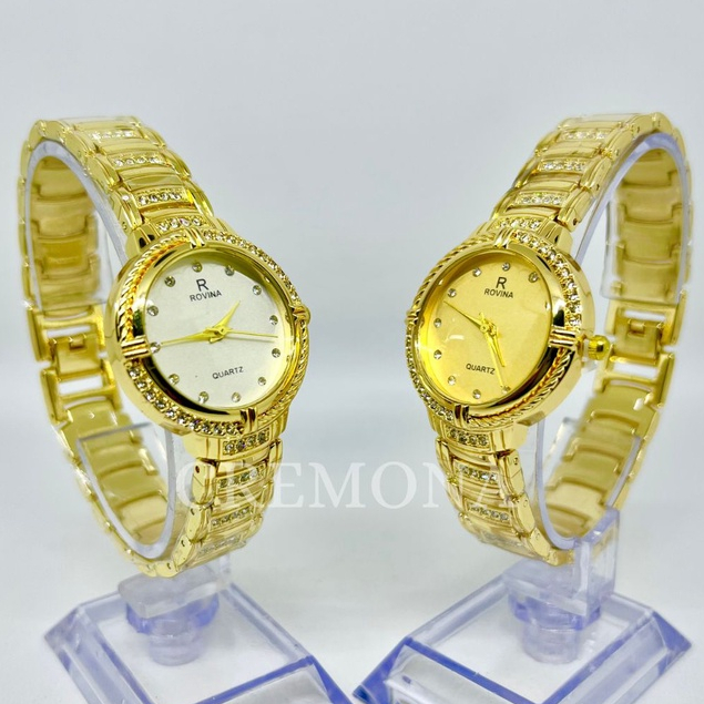 Jam Tangan Wanita Dewasa Bulat Rantai Fashion Import Murah Mewah