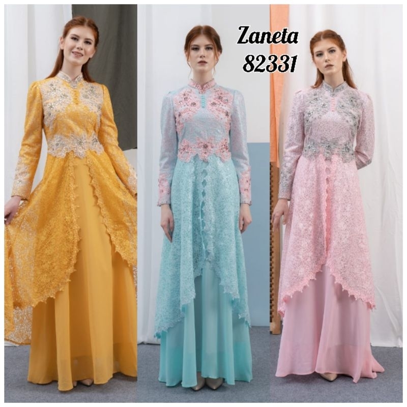 Zaneta 82331 Gamis Dress Muslim Fashion Muslim