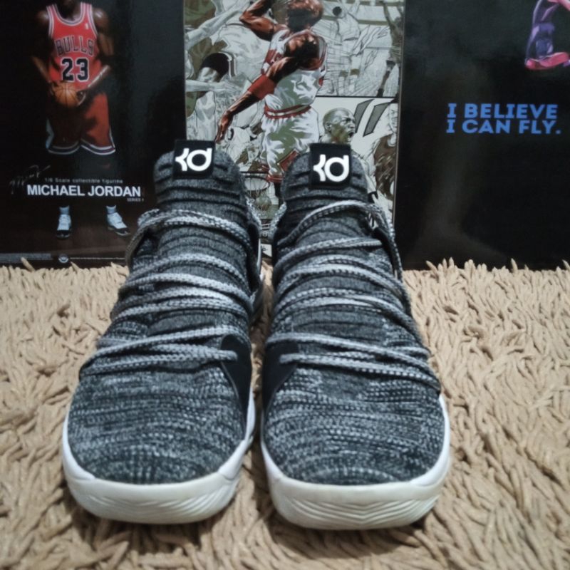 sepatu nike Kevin Durant KD 10 EP KDX oreo size 44 insole 28 - sepatu nike KD second