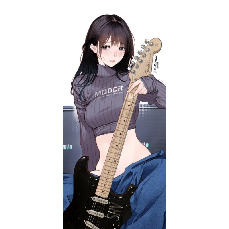 hitomio guitar sister croptop cosplay