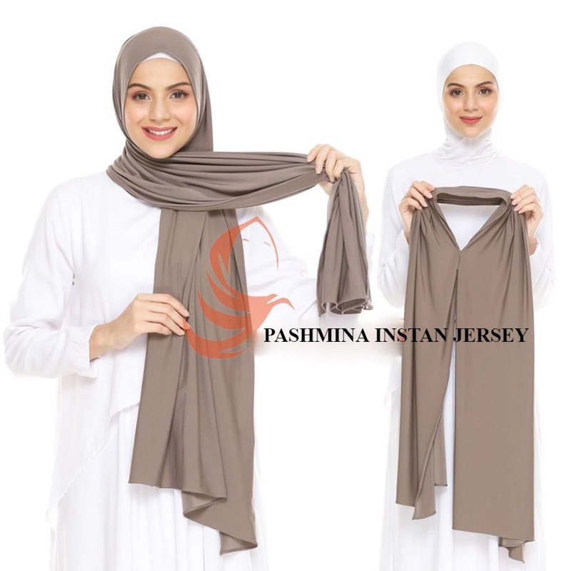 PASHMINA JERSEY INSTANT SIZE 180x75 || PASHMINA INSTAN JERSEY PREMIUM