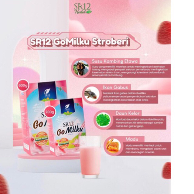 

GO MILKU SR12 Susu kambing etawa asli / Ada kandungan daun kelor / Minyak Ikan gabus / Tanpa Pemanis Gula / Susu untuk penderita diabetes / Susu untuk sakit lambung / Menambah Kecerdasan Anak