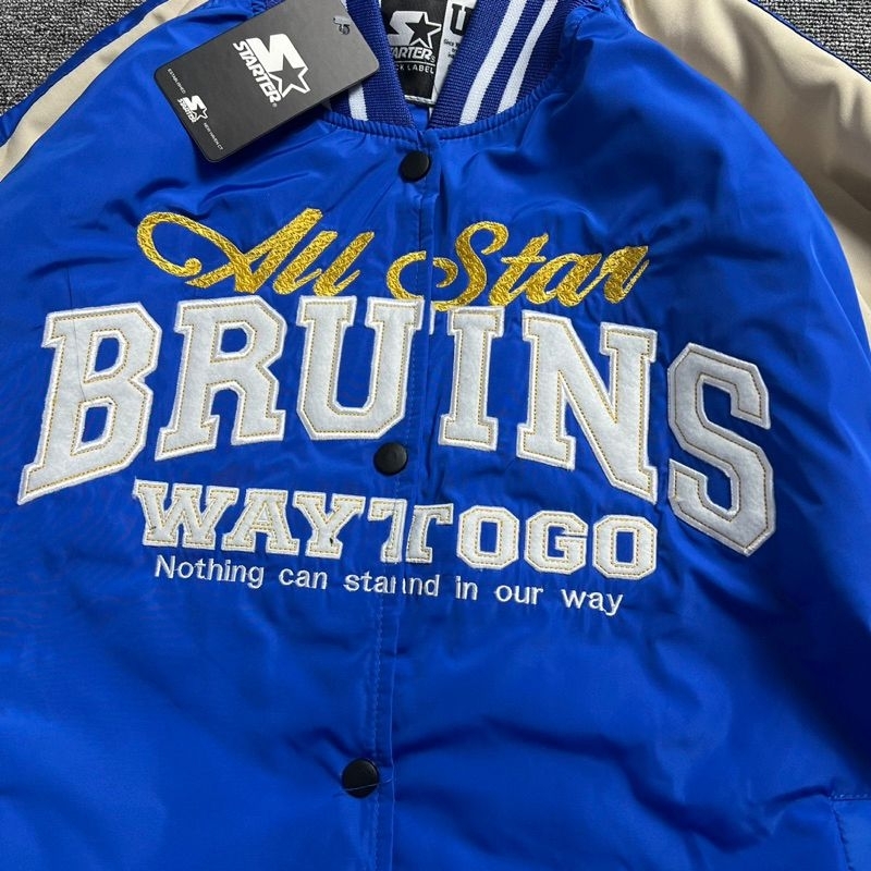 VARSITY BOMBER ALL STAR BRUINS WAYTOGO X STARTER USA FULLTAG