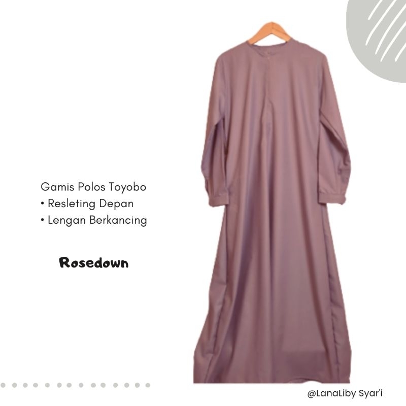 Gamis Polos/Abaya Muslim/Dress Muslim
