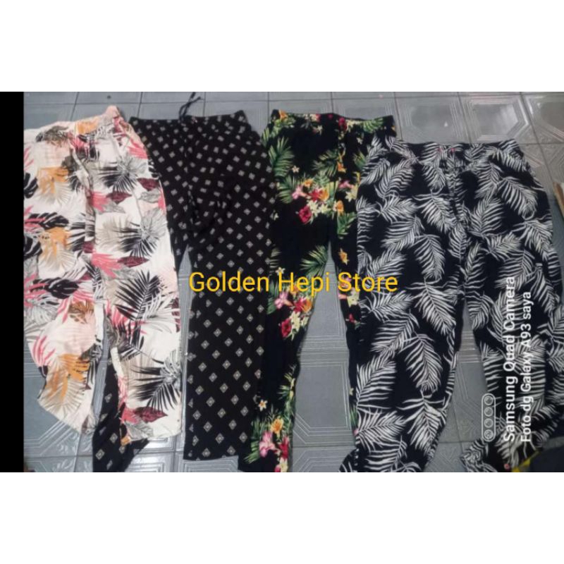 Celana Wanita S* Oliver Paterned dreaw string Jogger Pants