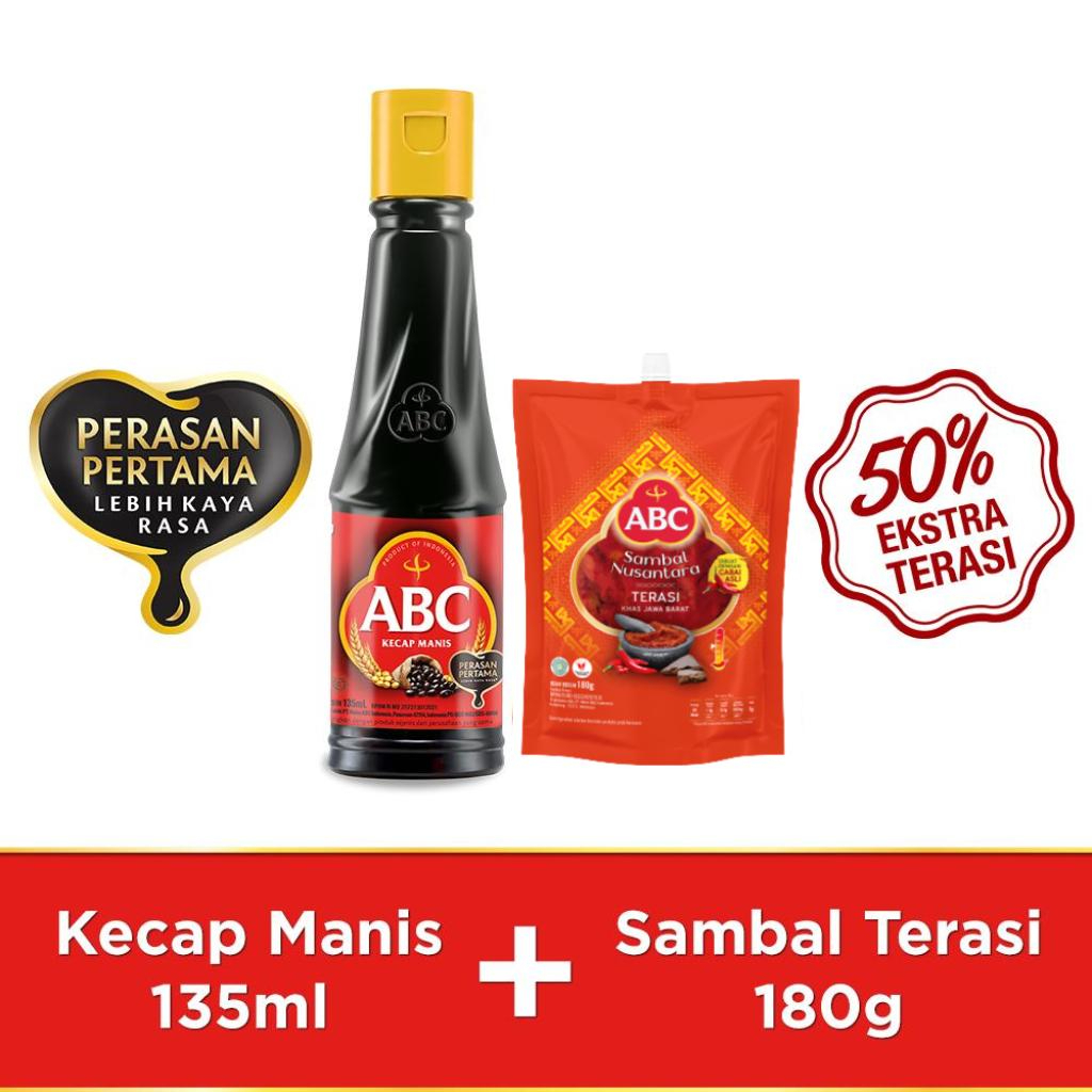 

ABC Kecap Manis 135ml & Sambal Terasi 180g - Bundling