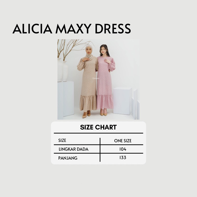 Alicia MAXY DRESS Floral Pattern Valiable