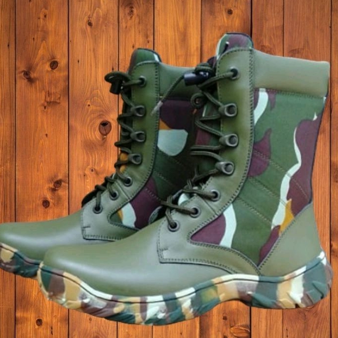SEPATU PDL KULIT LORENG BRIMOB POLRI