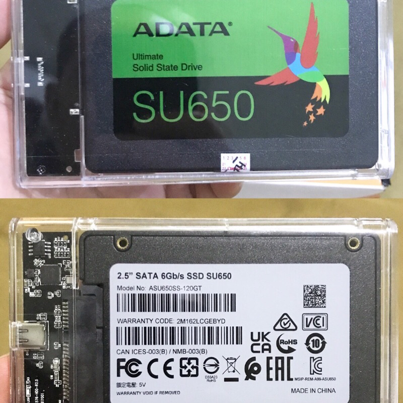 SSD ADATA SU650 120GB ORIGINAL