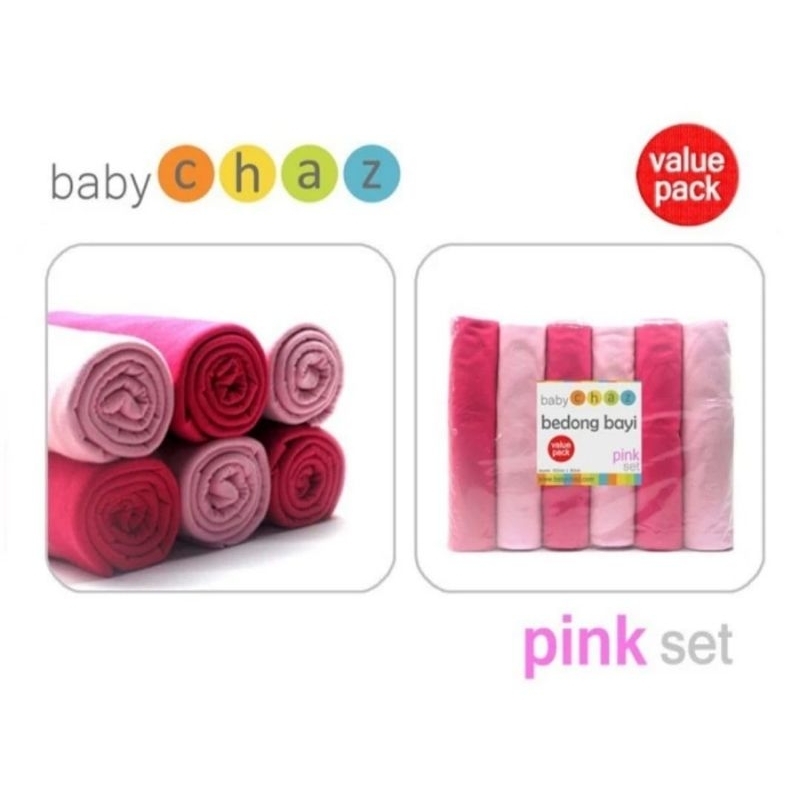 Bedong Baby Chaz Value Pack isi 6 pcs