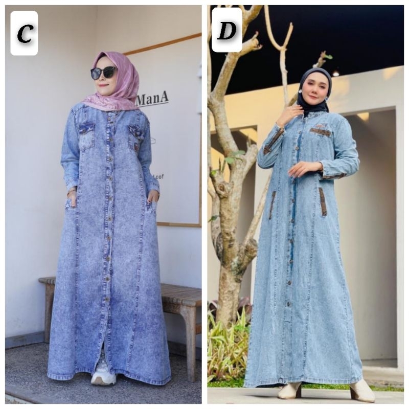 Gamis Soft Jeans by Gyl Authentic