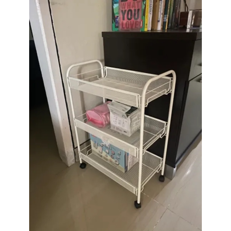 rak troli serbaguna 3 tingkat , rak susun 3 tingkat , rak salon