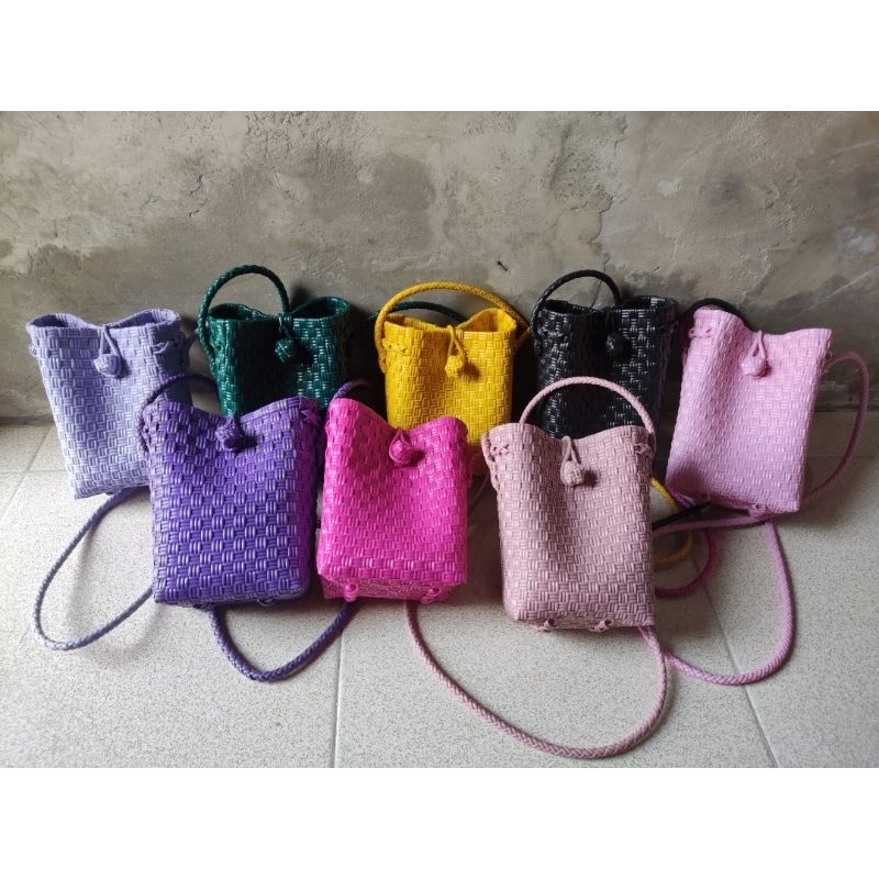 Tas HP Jali/ Tas Jali HP/ Tas Anyaman Jali HP / Sling Bag Jali HP Murah