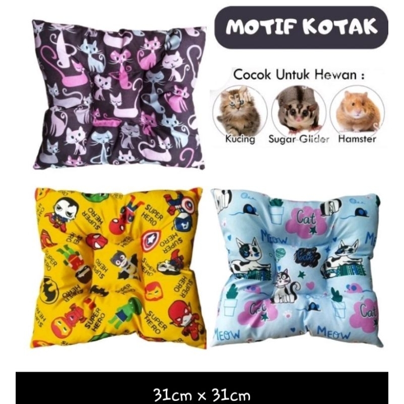 Kasur Bantal Alas tidur Kucing Anjing Ped Bed Bermotif Murah Shaestore15