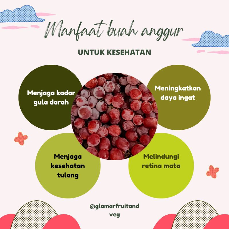 

Anggur merah super manis 1kg