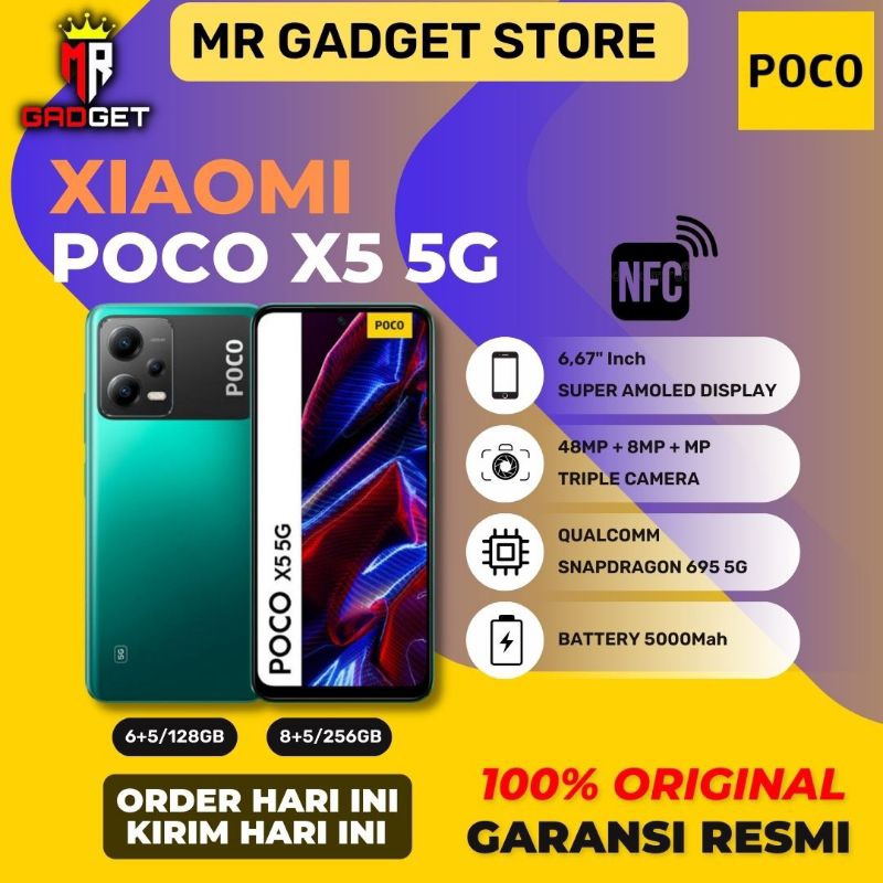 XIAOMI POCO X5 5G (6GB+5GB/128GB) | (8GB+5GB/256GB) SNAPDRAGON AMOLED